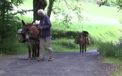 Aramaion egin du geldialdia astoekin herriz herri ari den emakume nomadak