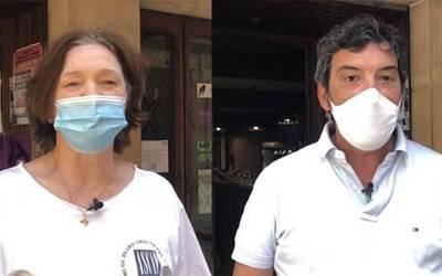 [BIDEOA] "Bai bezeroentzako eta bai guretzako, denon onerako da maskarak erabiltzea"