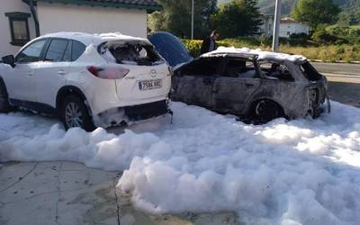 Zenbait ibilgailu erre dira Altsasun