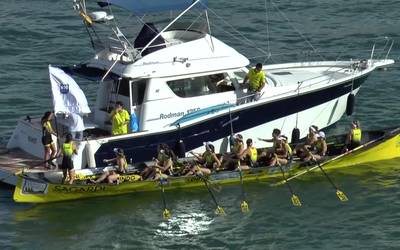 Orio eta Hondarribia nagusi, Gipuzkoako traineru txapelketan.
