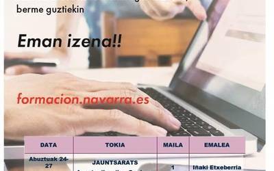 Oinarrizko gaitasun digitalen ikastaroa Basaburuan eginen da