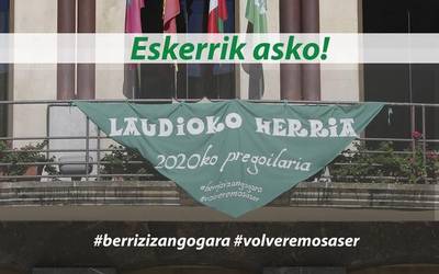 Laudioko Udalak eskerrak eman nahi dizkie Laudioko herritarrei Ez Jaietan izan duten jarrera eredugarriagatik