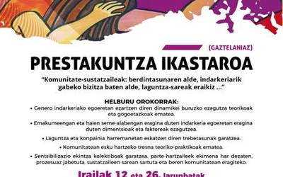 Prestakuntza ikastaroa larunbatean hasita