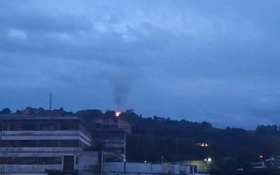 Sutea izan da Arratola Aldea auzoko txabola batean