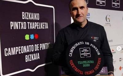Bizkaiko eta Euskadiko pintxo txapelketak irabazi ditu Durangoko Kobika jatetxeak