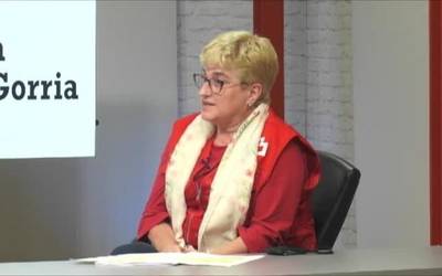 Elena Ibarrondo: "Gurutze Gorriaren jarduna erabat aldatu da 2020an, pandemia hasi zenetik"