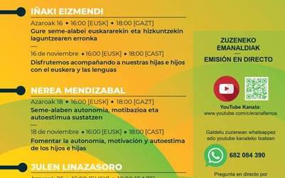 Gurasoendako euskararen inguruko hitzaldi zikloa antolatu du ERA eskolak