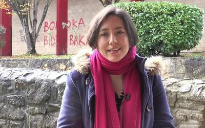 Janet Grimaldo: "Nirekin euskaraz egin dezakete beti lehen hitza"