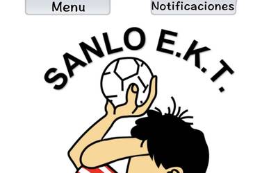Sanlo eskubaloi taldeak app ofizial berria