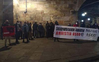Manifestazioa egingo dute Durangon Pablo Haselen askatasuna eskatzeko