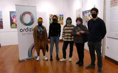 Ordiziako Barrena erakusketa aretoan  'Lamiak eta Lloronak' erakusketa inauguratu dute