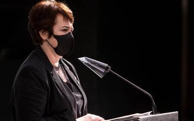 Ainhoa Aznarez: "Elkarrekin indarrak batuta, harresi demokratikoa sendotuko dugu"