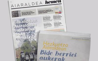 Eukaliptoaren hedapena eta hezkuntza gehigarri berezia Aiaraldea Hemen hamabostekariaren zenbaki berrian