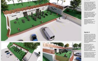 Hirugarren diseinua izan da aukeratuena parkour parkea egiteko