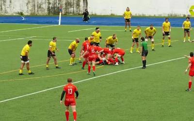 AMPO Ordizia Rugby taldeak Universidad de Burgos - Bajo Cero taldea garaitu zuen 24-20