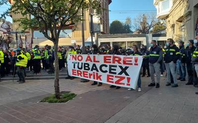 Legebiltzarrean amaitu da Tubacexeko grebalarien martxa