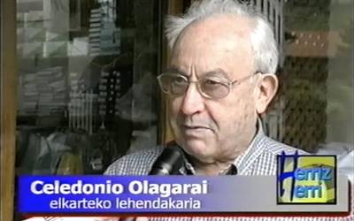 Lesakako San Fermin jubilatuen elkarteak antolatzen zituen jardueren berri eman zigun 1999an Celedonio Olagaraik