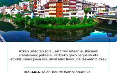 Euskararen gaineko hitzaldia asteazkenean