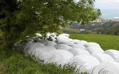 Asteartean jasoko dira silo bolak egiteko erabiltzen diren plastikoak