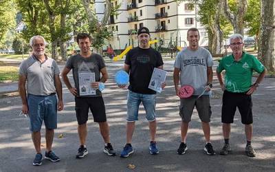 Lander Erkiziak eta Urko Puyk irabazi dute Doneztebeko I. Disc Golf Txapelketa