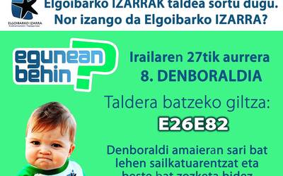 'Egunean Behin' aplikazioan aritzeko taldea sortu du Elgoibarko Izarrak