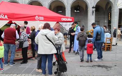 Adingabeen zentroko gazteek eman diete hasiera Urduñako Ondarearen Europako Jardunaldiei