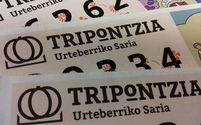 Gure Eskuren 'Tripontzia' loteria bihar jarriko da salgai