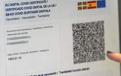 COVID ziurtagiriaren ezarpenaren inguruko xehetasunak, puntuz puntu