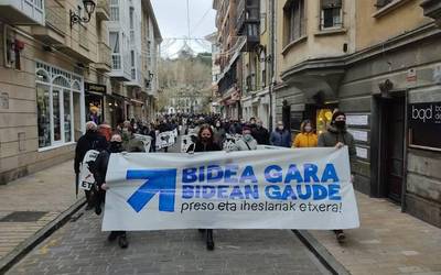 Euskal presoen aldeko manifestazioa