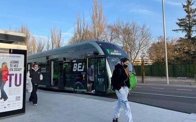 Martxan da Gasteizko BEI autobus elektrikoa