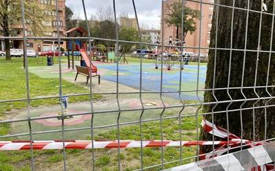 San Inazioko jolas parkea berritzeko lanak, martxan