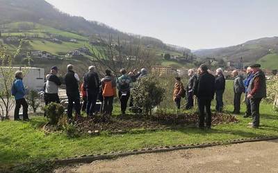 Hogei lagunek parte hartu dute Lesakan arbolen txertaketa eta klonazio tailerrean