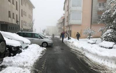 Eskola kirola, bihar arte, bertan behera utzi dute elur-arriskuagatik