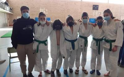 Lau domina lortu dituzte Errekako judokek Nafarroako Kirol Jokoetan