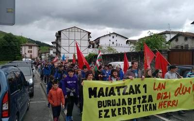 LABek manifestazioak eginen ditu Leitzan eta Donezteben Langilearen egunean