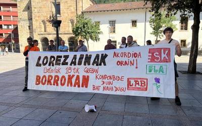 Lorezainak, irailerako soldata duina lortzeko "esperantzaz"