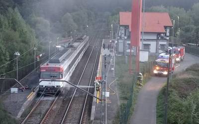 Tren batek su hartu du Luiaondon, matxura baten ondorioz