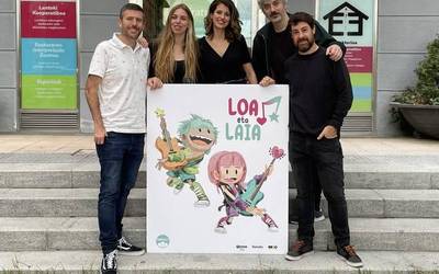 'Loa eta Laia' haurrentzako euskarazko marrazki bizidunen telesail digitala sortu dute