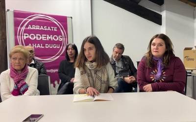 Podemos Arrasatek auzoetatik erdigunera doan proiektua aurkeztu du