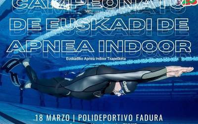Euskadiko Apnea Indoor Txapelketa egingo dute zapatuan Algortako Fadura kiroldegian