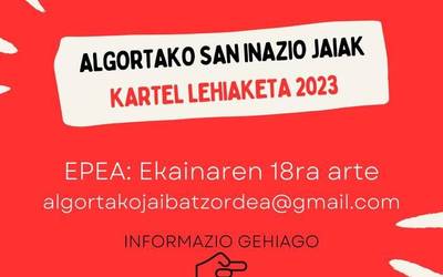 Martxan da 2023ko Algortako San Inazio jaietarako kartel lehiaketa