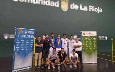 Espainiako federazio arteko pilota txapelketa irabazi dute Canabal eta Aldabe igantziarrek