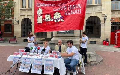 Sanferminetan ‘elkarren zaintza gozagarri’, sexu-osasuna eta prebentzioa sustatzeko kanpaina