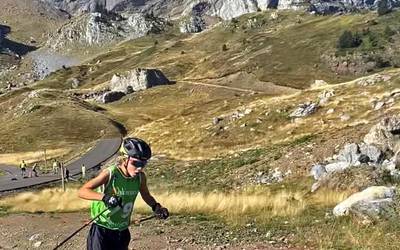 Andde Elizburuk zilarrezko bi domina lortu ditu gazteen mailan Espainiako Rollerski Txapelketan