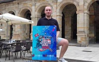 Oier Gamiz durangarrak irabazi du Durangoko jaietako kartel lehiaketa