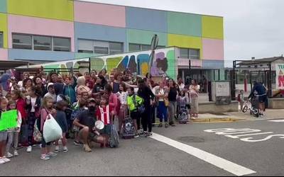 Protestak ugaritu egin dira eskola garraioaren faltagatik