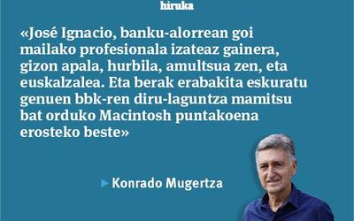 Irailaren 16an José Ignacio Berroeta BBK-ko presidente izandakoa hil da