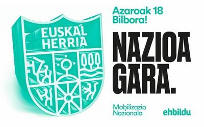 Azaroaren 18an Bilbon egingo den manifestaziorako autobusa antolatu du Zumaiako EH Bilduk