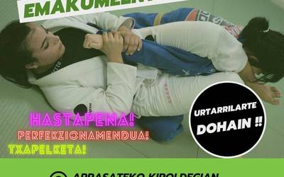 Desoreka judo klubak  emakumeen kirola sustatzeko kanpaina bat jari du martxan