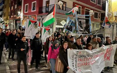 Palestinarekiko elkartasun manifestazioa egingo dute zapatuan